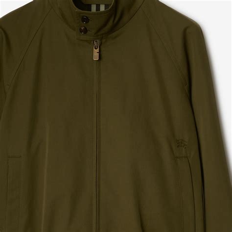 burberry mens harrington jacket eige|Gabardine Harrington Jacket in Furrow .